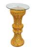 Crystal Pedestal Accent Table in Gold Finish by AFD Home - AFD-12024915 - Image 1 of 0