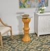 Crystal Pedestal Accent Table in Gold Finish by AFD Home - AFD-12024915 - Image 2 of 0
