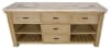 Double Bathroom Vanity with Marble Top in Beachstone Finish by AFD Home - AFD-12024919 - Image 2 of 0