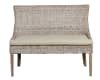 Kuba Weave Alfresco Bench in White Wash Finish by AFD Home - AFD-12024940 - Image 1 of 0