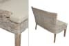 Kuba Weave Alfresco Bench in White Wash Finish by AFD Home - AFD-12024940 - Image 4 of 0