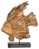 Bayshore Butterfly Fish Sculpture on Stand in Natural Teak Wood by AFD Home - AFD-12025025 - Image 5 of 0