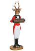 Deer Welcome Sign Statue in Hand-Painted Multicolored Finish by AFD Home - AFD-12025196 - Image 1 of 0