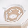 Blanco Rectangular Chandelier Fan Ceiling Medallion in White Finish by AFD Home - AFD-12026464 - Image 2 of 0