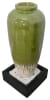 Bubbling Outdoor Garden Vase Fountain in Avocado Green Finish by AFD Home - AFD-12027006 - Image 1 of 0