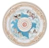 Round Cherub Ceiling Medallion in White and Gold Finish by AFD Home - AFD-12028649 - Image 1 of 0