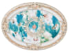 Oval Cherub Ceiling Medallion in Antique White and Gold Leaf Finish by AFD Home - AFD-12028660 - Image 1 of 0