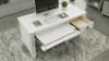 Salter Path 57 inch Writing Desk in White with Grain Finish by American Woodcrafters - AME-1020-320 - Image 3 of 0