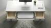Salter Path 76 inch Executive Desk in White with Grain Finish by American Woodcrafters - AME-1020-370 - Image 3 of 0