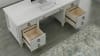 Salter Path 76 inch Executive Desk in White with Grain Finish by American Woodcrafters - AME-1020-370 - Image 4 of 0