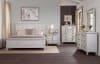 Salter Path Queen Bed 6 Piece Bedroom Set in White w/ Grain Finish by American Woodcrafters - AME-1020-QPNPN-4PC - Image 1 of 0