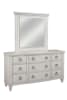 Salter Path Queen Bed 6 Piece Bedroom Set in White w/ Grain Finish by American Woodcrafters - AME-1020-QPNPN-4PC - Image 3 of 0