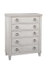 Salter Path Queen Bed 6 Piece Bedroom Set in White w/ Grain Finish by American Woodcrafters - AME-1020-QPNPN-4PC - Image 4 of 0