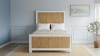 Stone Harbor Woven Twin Bed in Coastal White Finish by American Woodcrafters - AME-1110-33WOWO - Image 1 of 0
