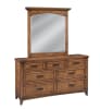 Oakdale Queen Panel Bed in Honey Oak Finish by American Woodcrafters - AME-2100-50PNPN - Image 4 of 0