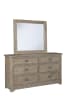 Meadowbrook 6 Piece Bedroom Set in Sand Finish by American Woodcrafters - AME-2600-QARPN-4PC - Image 4 of 0
