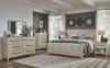 Aurora 6 Piece Bedroom Set with Panel Footboard in Whitewash Finish by American Woodcrafters - AME-2810-QPNPN-4PC - Image 1 of 0