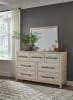 Aurora 6 Piece Bedroom Set with Storage Footboard in Whitewash Finish by American Woodcrafters - AME-2810-QPNST-4PC - Image 2 of 0