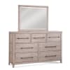 Aurora 6 Piece Bedroom Set with Storage Footboard in Whitewash Finish by American Woodcrafters - AME-2810-QPNST-4PC - Image 3 of 0