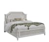 Switchgrass Queen Panel Bed in White with Stone Cane Finish by American Woodcrafters - AME-3410-50MAN - Image 1 of 0