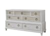 Switchgrass Queen Panel Bed in White with Stone Cane Finish by American Woodcrafters - AME-3410-50MAN - Image 3 of 0
