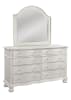 Rodanthe Twin Panel Bed in Dove White with Rub-Through Finish by American Woodcrafters - AME-3910-33PNPN - Image 3 of 0