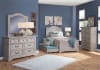 Stonebrook Twin Bed in Light Distressed Antique Gray Finish by American Woodcrafters - AME-7820-33PNPN - Image 2 of 0