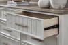 Beach Comber Twin Panel Bed in Weathered White with Brown Top Finish by American Woodcrafters - AME-8510-33PAN - Image 5 of 0