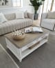 Beach Comber 3 Piece Cocktail Table Set in Weathered White with Brown Top Finish by American Woodcrafters - AME-8510-530-8510-513 - Image 4 of 0