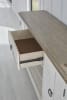Meadowbrook Server in Whitewash with Sand Tops Finish by American Woodcrafters - AME-D-2610-590 - Image 4 of 0