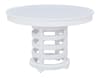 Heritage Coast Round Table 5 Piece Dining Set in Coastal White Finish by American Woodcrafters - AME-D-3310-PED-5PC - Image 3 of 0