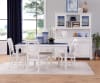 Cottage Traditions Rectangle Leg Table 5 Piece Dining Set in Clean White Cottage Finish by American Woodcrafters - AME-D-6510-LEG-5PC - Image 1 of 0
