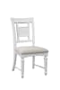 Cottage Traditions Rectangle Leg Table 5 Piece Dining Set in Clean White Cottage Finish by American Woodcrafters - AME-D-6510-LEG-5PC - Image 4 of 0