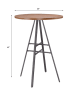 Casual Dining 3 Piece Pub Table Set in Slate Grey with Golden Oak Top Finish by American Woodcrafters - AME-P1-101-B101-3PC - Image 5 of 0