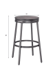 Casual Dining 3 Piece Pub Table Set in Slate Grey with Grey Oak Top Finish by American Woodcrafters - AME-P1-121-B120-3PC - Image 5 of 0