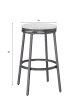 Casual Dining 3 Piece Pub Table Set in Slate Grey with White Oak Top Finish by American Woodcrafters - AME-P1-131-B130-3PCS - Image 5 of 0
