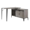 Zakwani Executive Home Office Desk in Gray Oak & Black Finish by Acme - 00009 - Image 3 of 0
