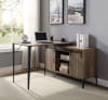 Zakwani Executive Home Office Desk in Rustic Oak & Black Finish by Acme - 00010 - Image 1 of 0