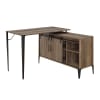 Zakwani Executive Home Office Desk in Rustic Oak & Black Finish by Acme - 00010 - Image 2 of 0