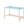 Midriaks Executive Home Office Desk in Baby Blue & Gold Finish by Acme - 00023 - Image 4 of 0