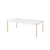 Otrac 3 Piece Occasional Table Set in White & Gold Finish by Acme - 00034-S - Image 4 of 0