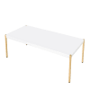 Otrac 3 Piece Occasional Table Set in White & Gold Finish by Acme - 00034-S - Image 5 of 0