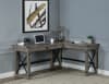 Talmar Executive Home Office Desk in Weathered Gray Finish by Acme - 00054 - Image 1 of 0