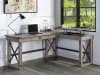 Talmar Executive Home Office Desk in Weathered Gray Finish by Acme - 00054 - Image 2 of 0