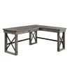 Talmar Executive Home Office Desk in Weathered Gray Finish by Acme - 00054 - Image 4 of 0