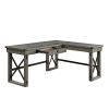 Talmar Executive Home Office Desk in Weathered Gray Finish by Acme - 00054 - Image 5 of 0