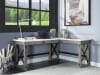Talmar Executive Home Office Desk in Marble Top & Rustic Oak Finish by Acme - 00055 - Image 1 of 0