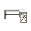 Talmar Executive Home Office Desk in Marble Top & Rustic Oak Finish by Acme - 00055 - Image 3 of 0