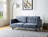 Qinven Adjustable Sofa in Dark Gray Velvet Finish by Acme - 00085 - Image 1 of 0