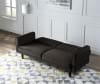 Qinven Adjustable Sofa in Dark Brown Velvet Finish by Acme - 00086 - Image 2 of 0